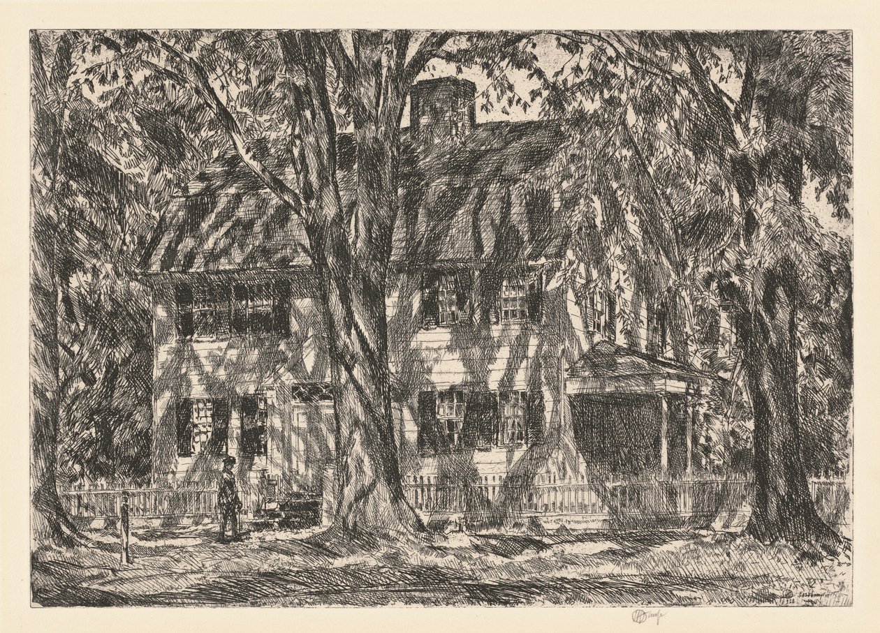 Lion Gardiner House, Easthampton, 1920. tekijältä Frederick Childe Hassam