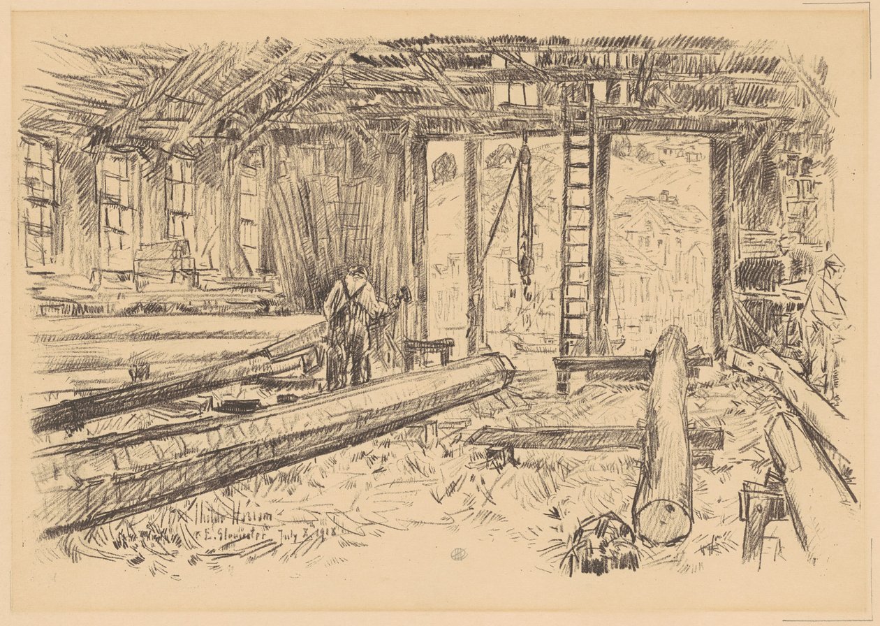 Spar Shop, Gloucester, 1918. tekijältä Frederick Childe Hassam