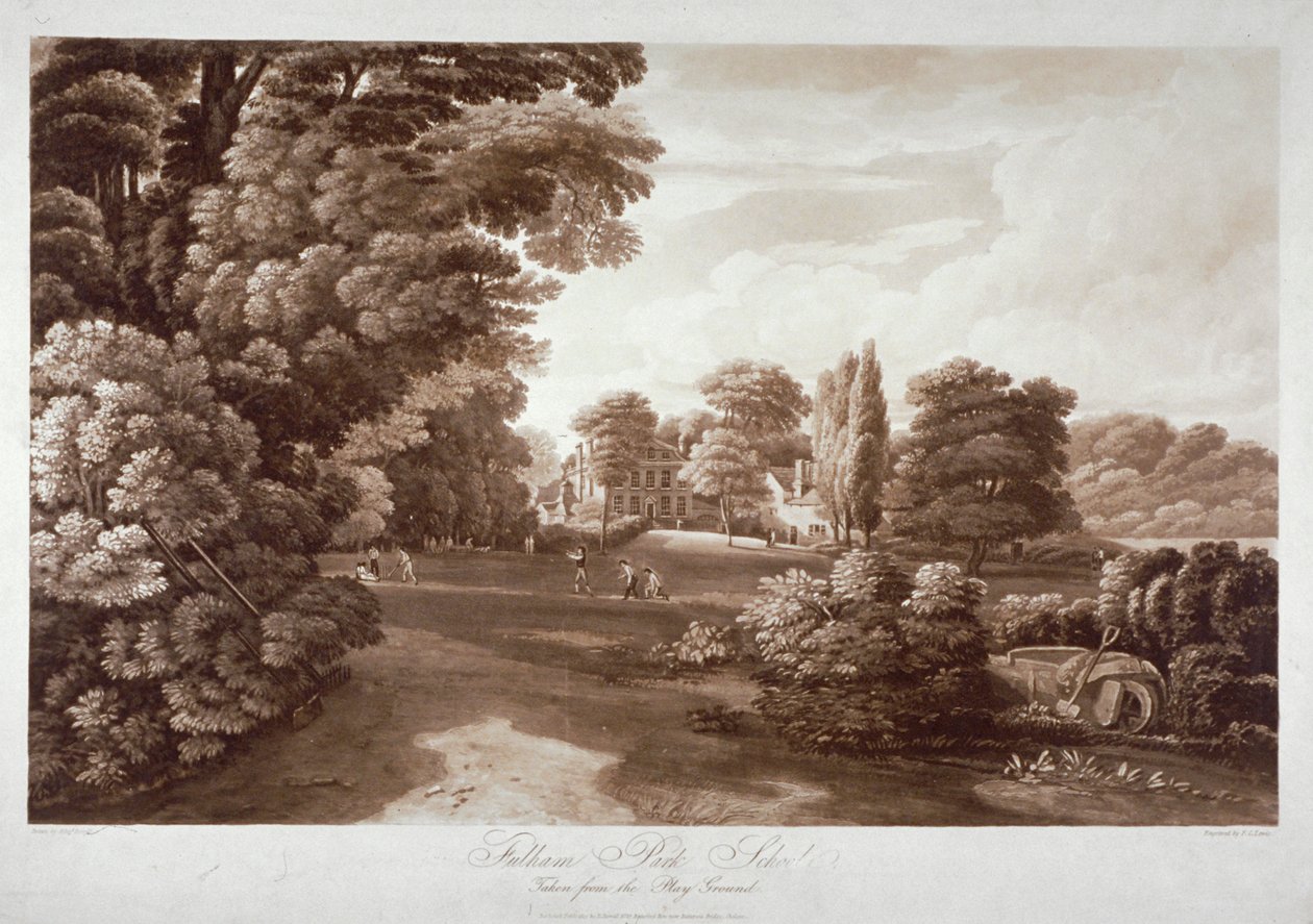 Fulham Park School, Lontoo, 1813 tekijältä Frederick Christian Lewis