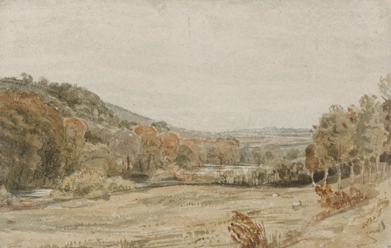 Tamar-joki, lähellä Endsleighia, Devonissa tekijältä Frederick Christian Lewis the Elder