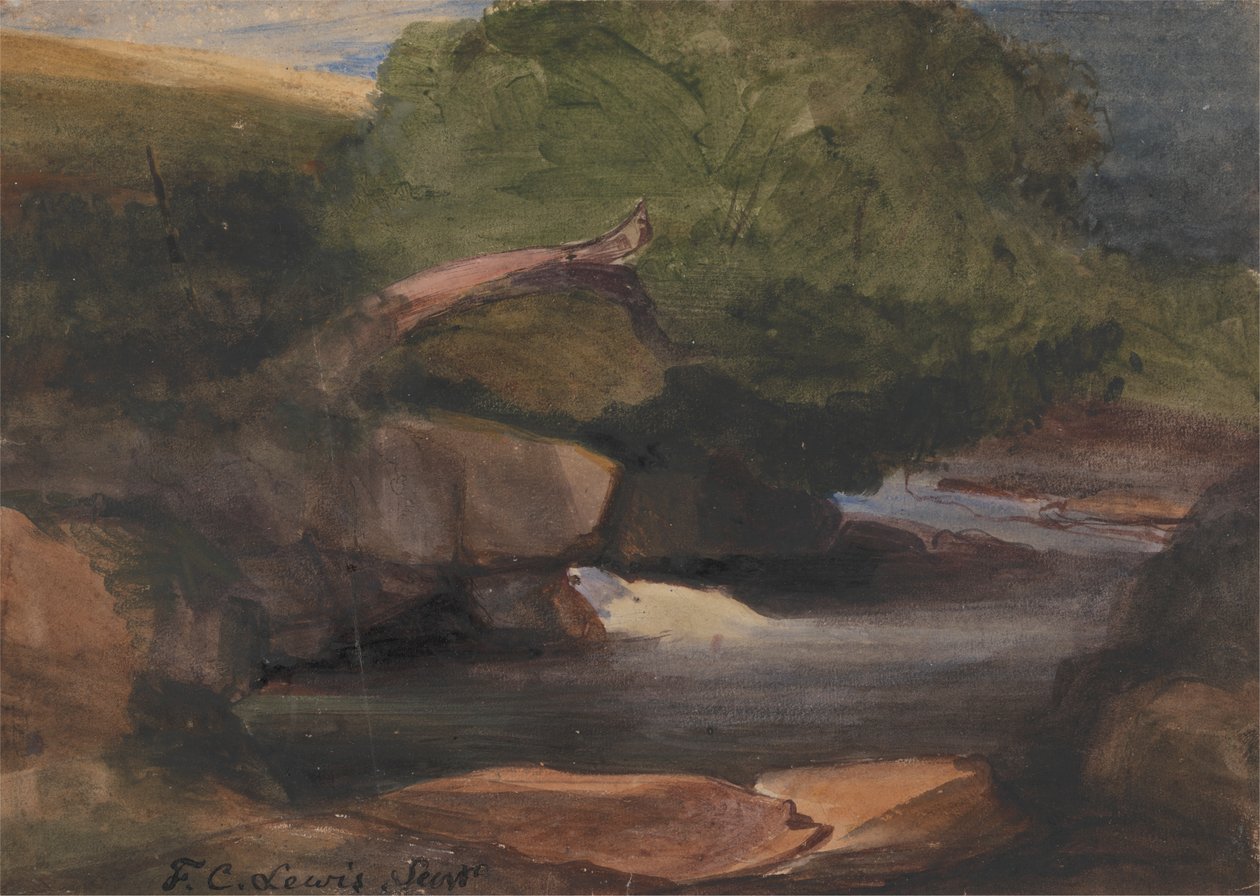 Puut ja kivinen puro tekijältä Frederick Christian Lewis the Elder