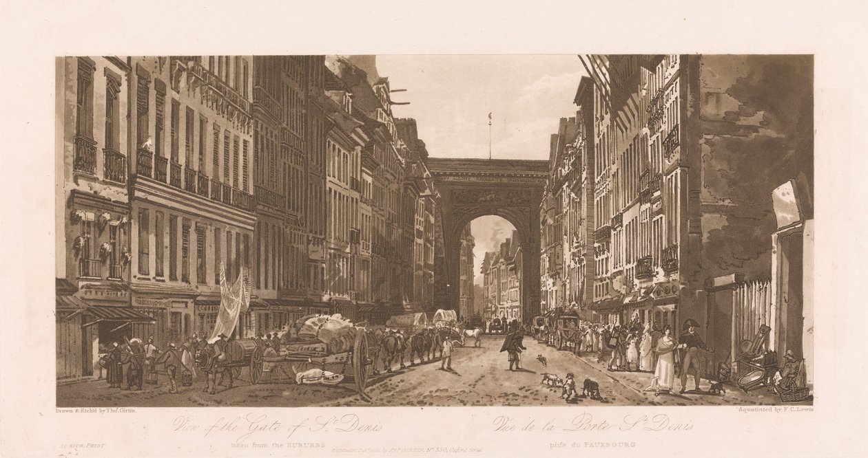 Näkymä St. Denisin portille tekijältä Frederick Christian Lewis the Elder