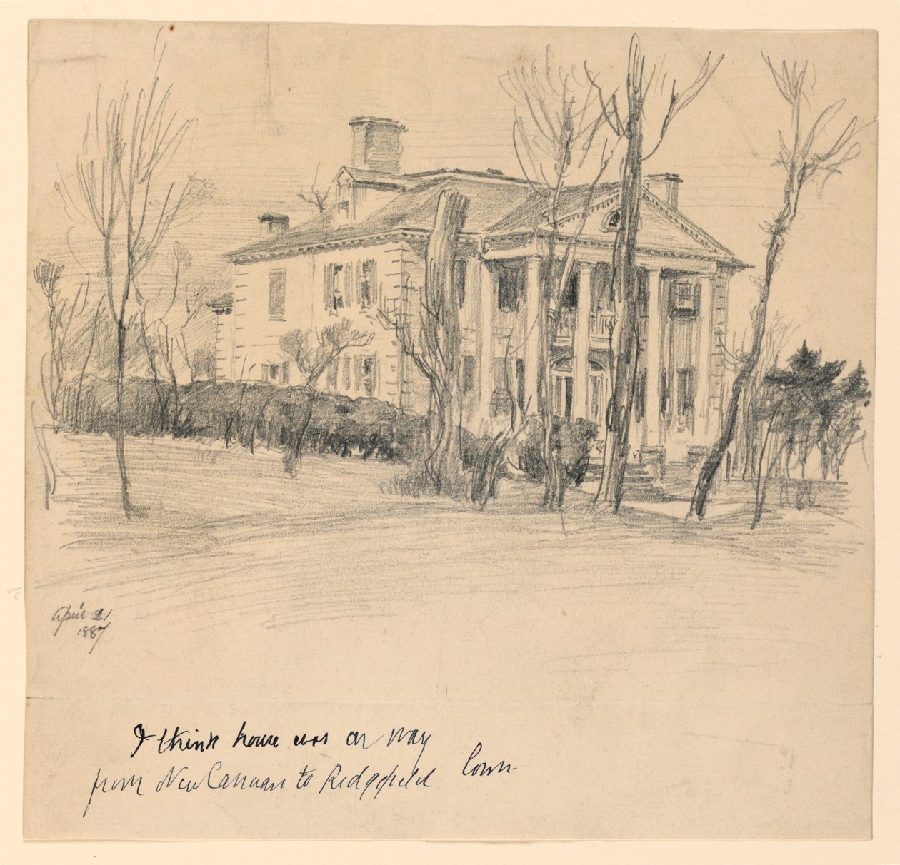 Governor Lounsbury House, Main Street, Ridgefield, Conn. tekijältä Frederick Dielman