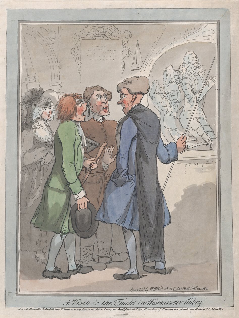 Vierailu Westminster Abbeyn haudoilla 23. lokakuuta 1789. tekijältä Frederick George Byron
