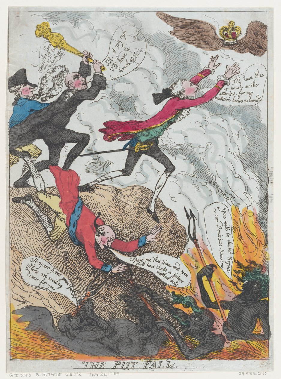 Pitt Fall, tammikuu 1789. tekijältä Frederick George Byron