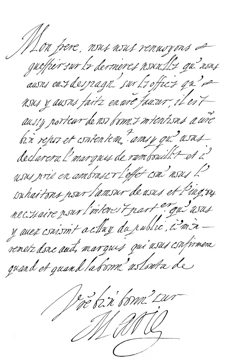 Marie de Medicin kirje Savoyn herttualle, 1500-luvun loppu - 1600-luvun alku 1865. tekijältä Frederick George Netherclift