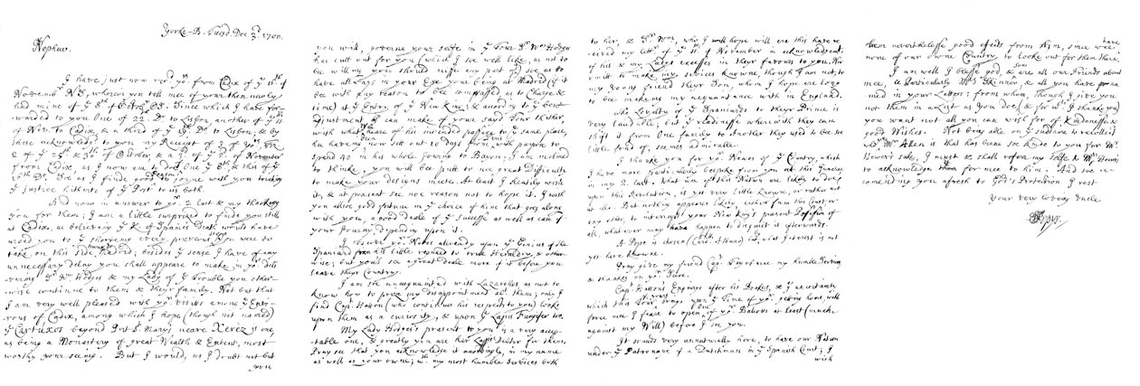 Samuel Pepysin kirje John Jacksonille, Esq, 1700 1865. tekijältä Frederick George Netherclift