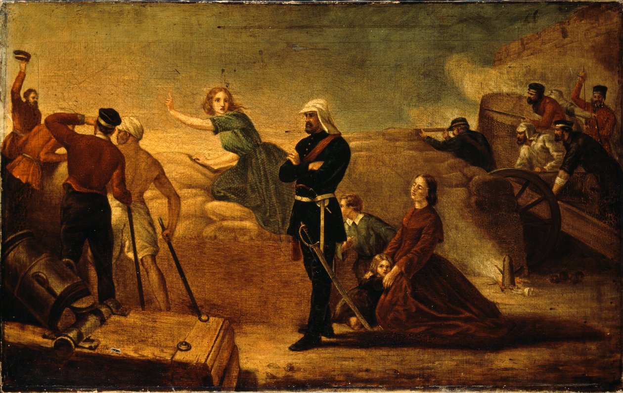 Highland Jessie eli "Campbellit tulevat", n. 1858 tekijältä Frederick Goodall
