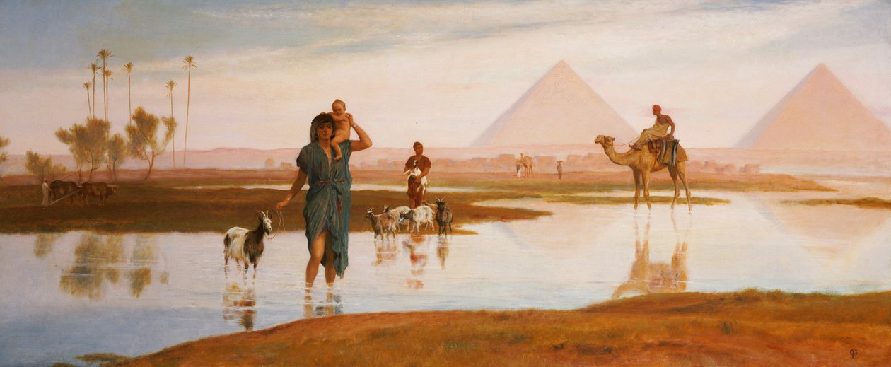 Niilin ylivuoto pyramidien kanssa tekijältä Frederick Goodall