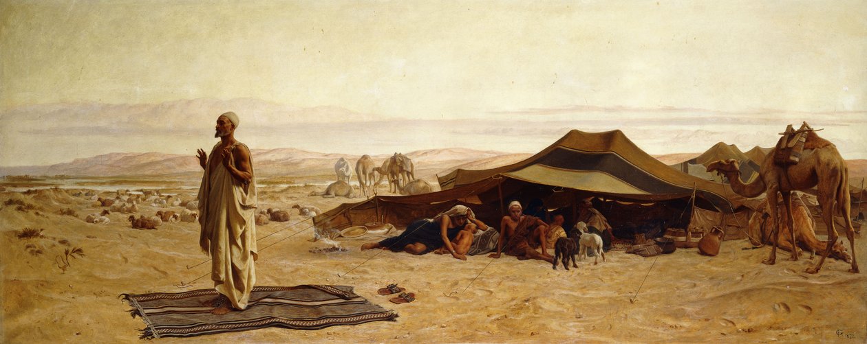 Talon pää rukouksessa, 1872 tekijältä Frederick Goodall