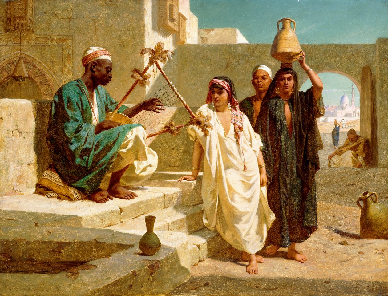 Nubian orjan laulu, 1864 tekijältä Frederick Goodall