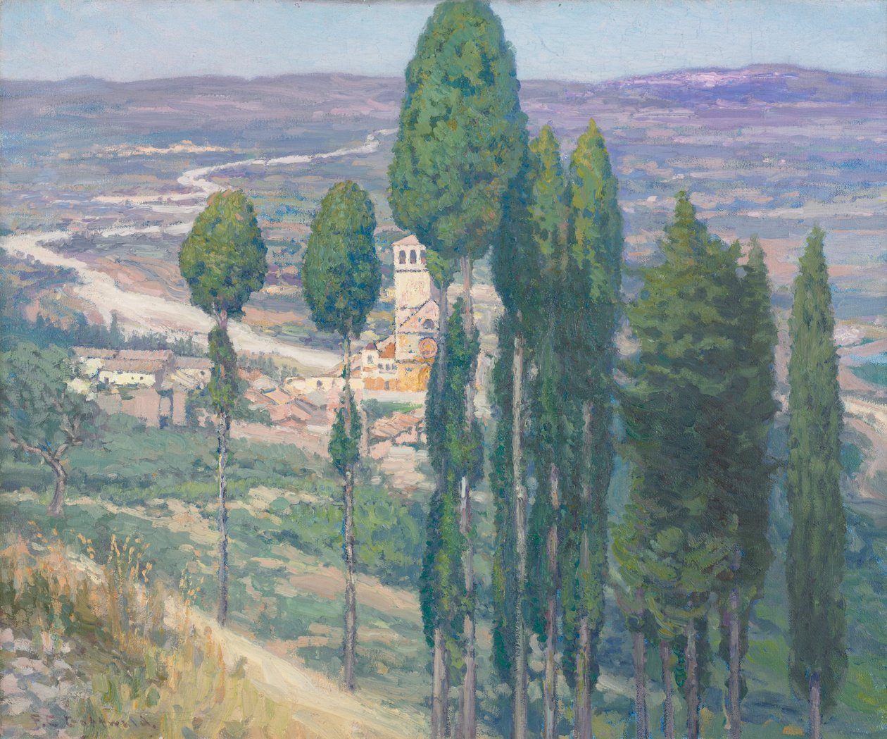 Umbrian laakso, Italia tekijältä Frederick Gottwald