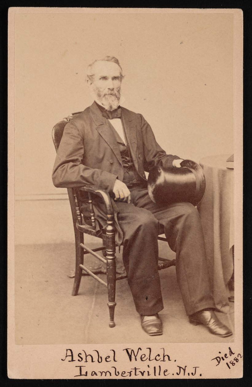 Ashbel Welchin muotokuva 1809-1882, ennen vuotta 1882. tekijältä Frederick Gutekunst