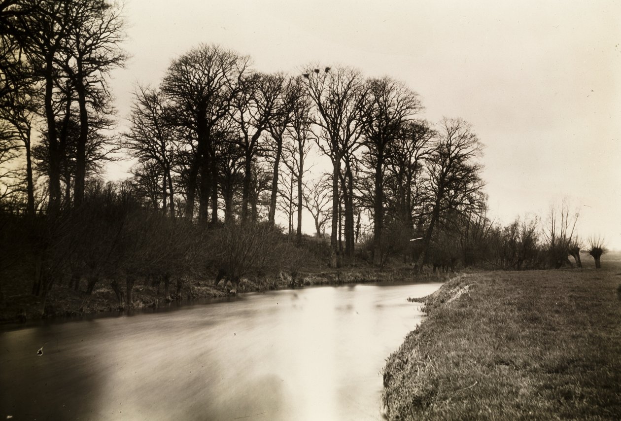 Kelmscott Manor: Thames lähellä kartanoa tekijältä Frederick Henry Evans