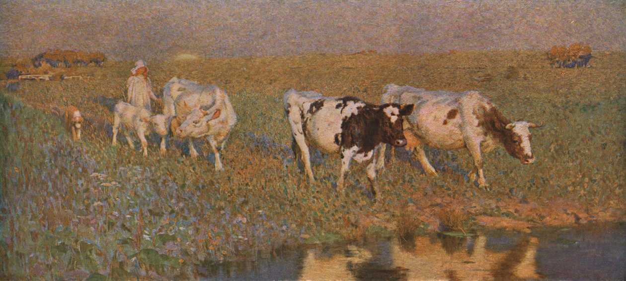 The Drinking Pool, c1898, c1930. tekijältä Frederick Hall