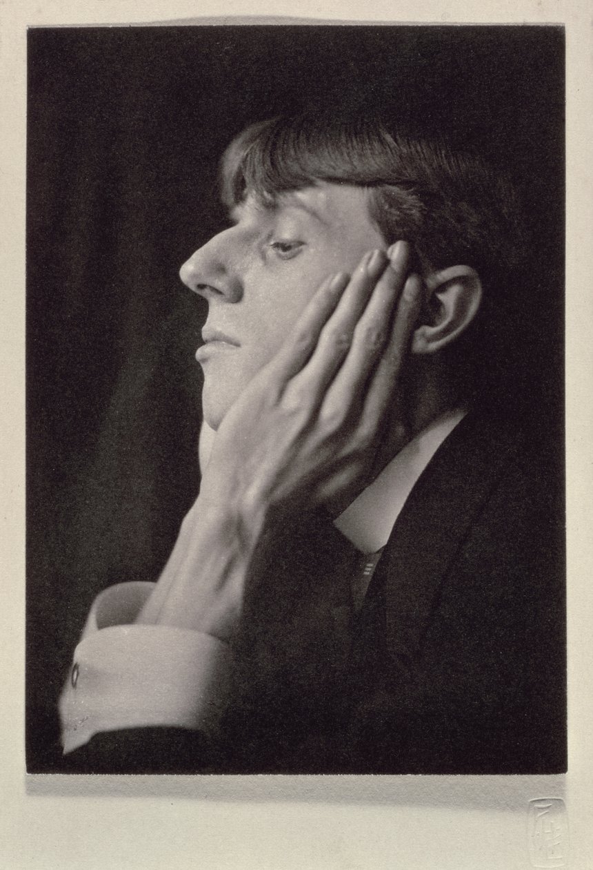 Frederick Evansin (1853-1943) muotokuva Aubrey Beardsleysta (1872-98) (seepiakuva) tekijältä Frederick Henry Evans
