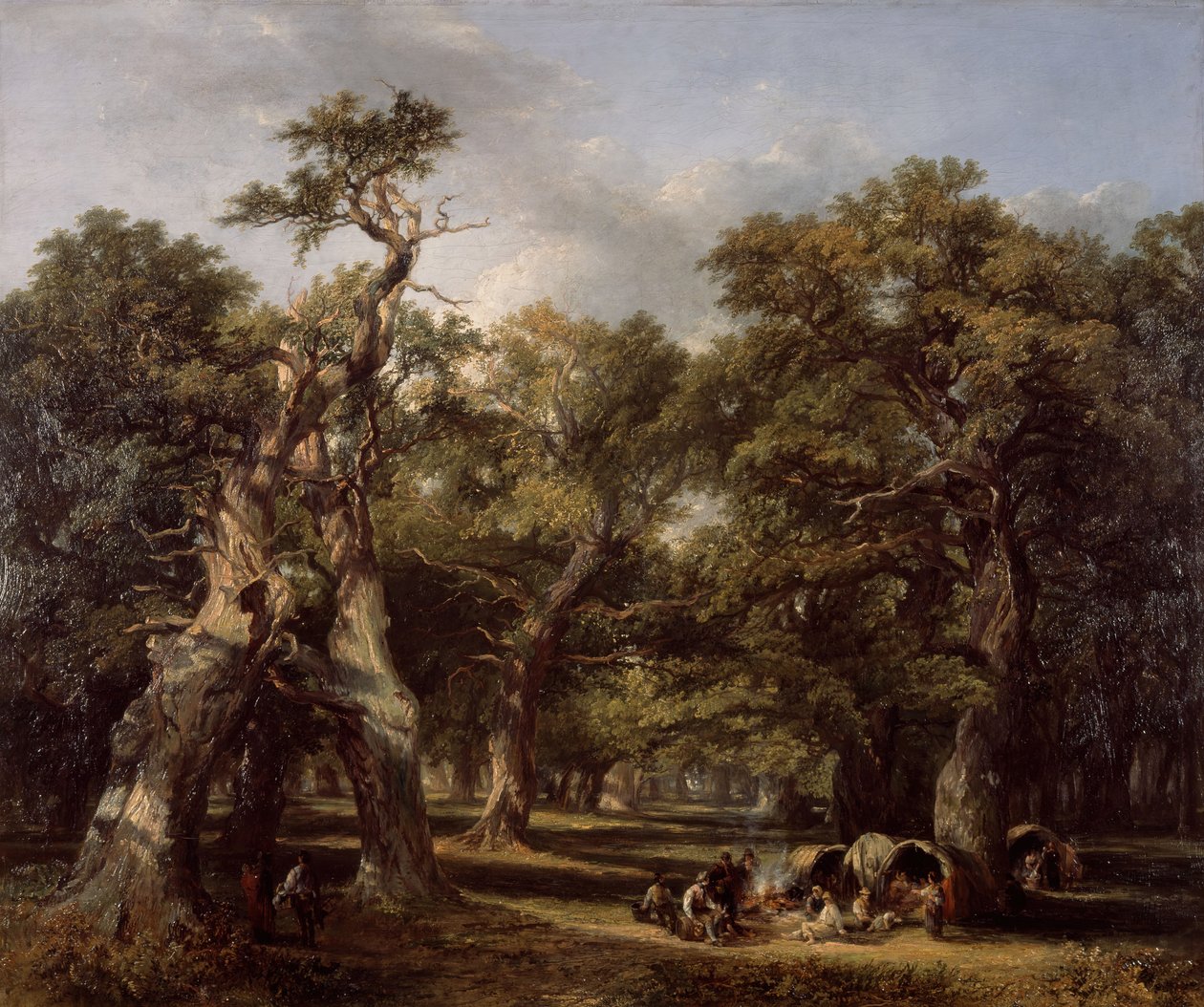 Forest Glade, Arden, Warwickshire, 1845. tekijältä Frederick Henry Henshaw