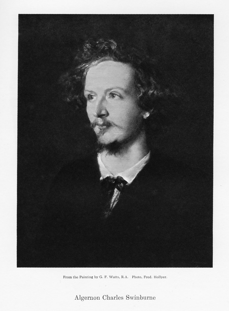 Algernon Charles Swinburne, englantilainen runoilija, 1867. tekijältä Frederick Hollyer