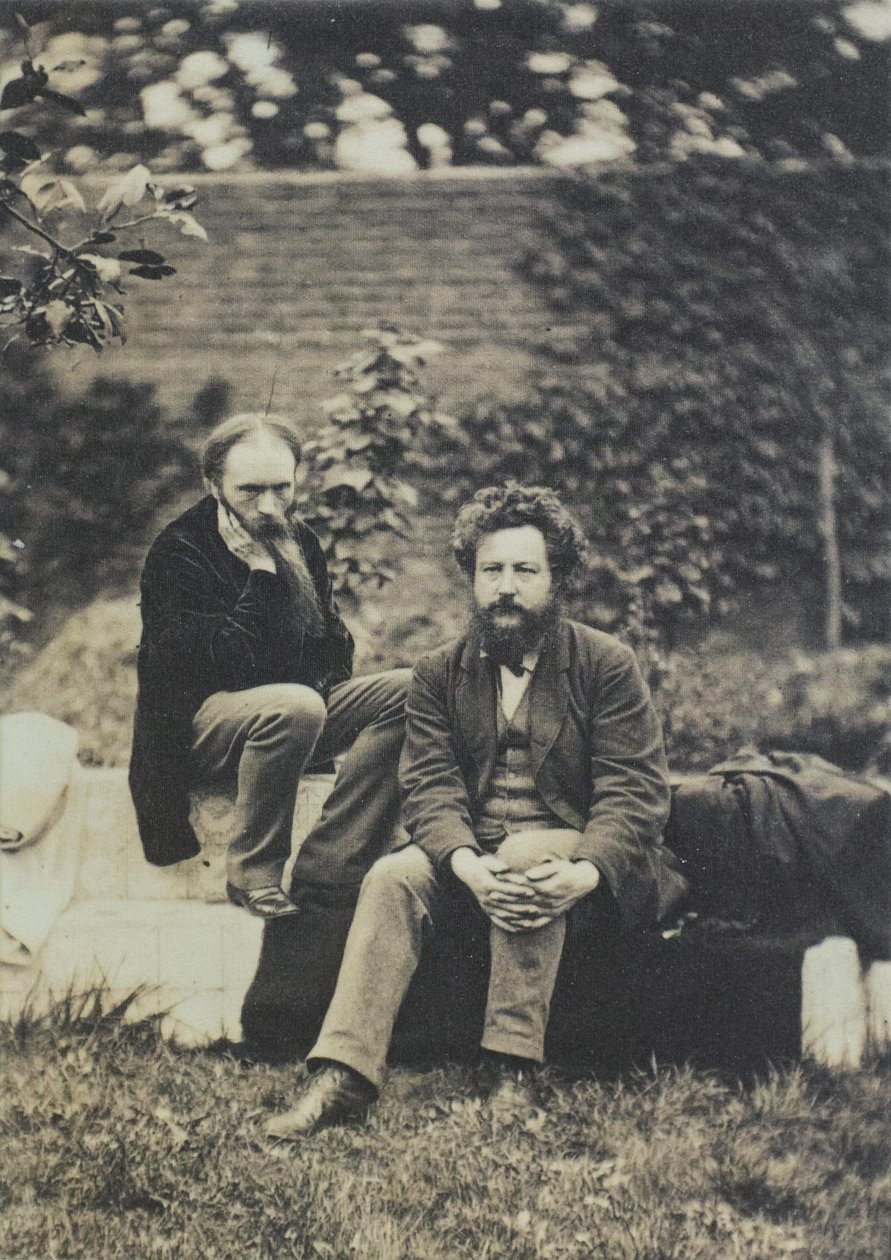 Edward Burne Jones ja William Morris, William Morrisin galleria, Lontoo (valokuva). tekijältä Frederick Hollyer