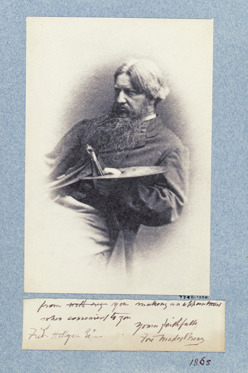 Ford Madox Brownin (1821-93) muotokuva n. 1870 (platinaprintti) tekijältä Frederick Hollyer