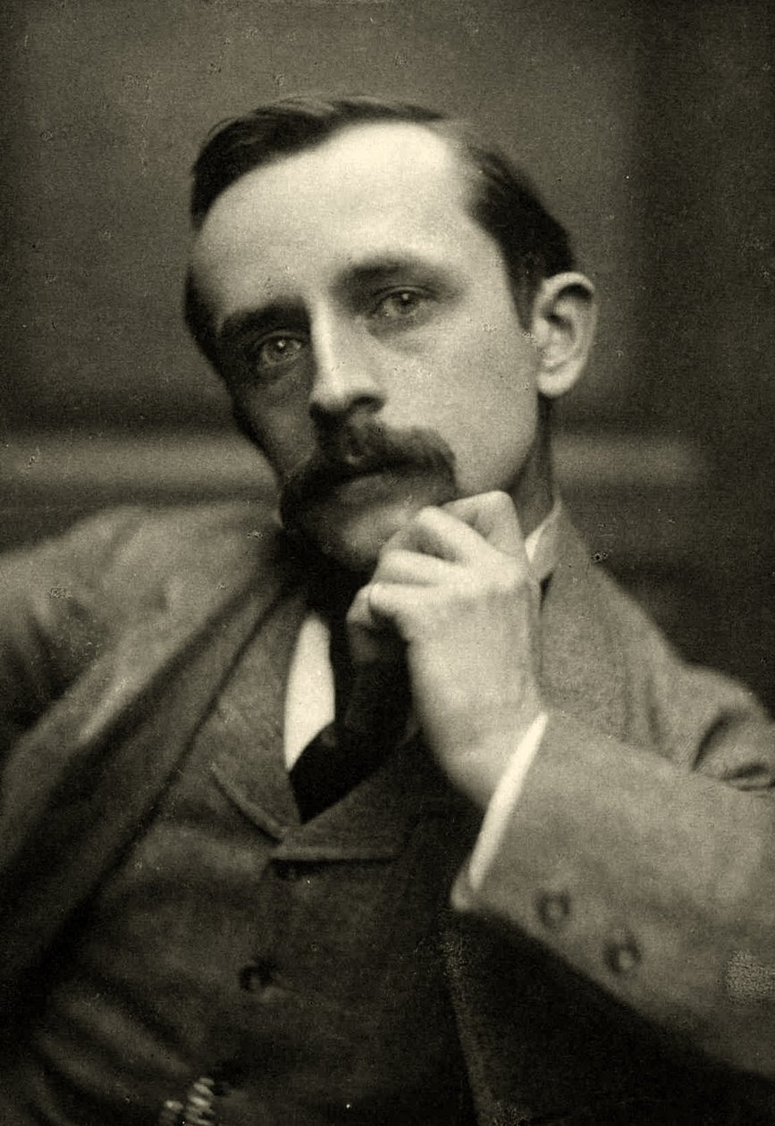 J.M.Barrien muotokuva, 1892 (Seepiavalokuva) tekijältä Frederick Hollyer