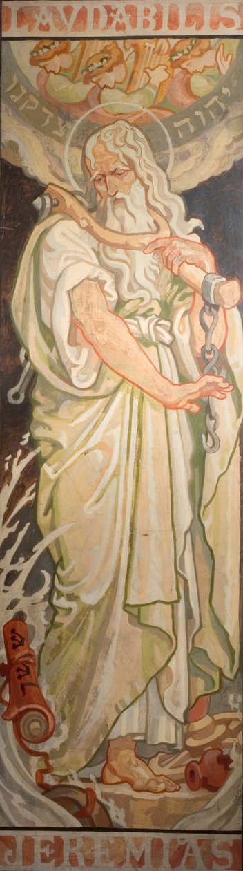 Profeetat Vanhasta testamentista: Jeremia, n. 1910 tekijältä Frederick James Sheilds