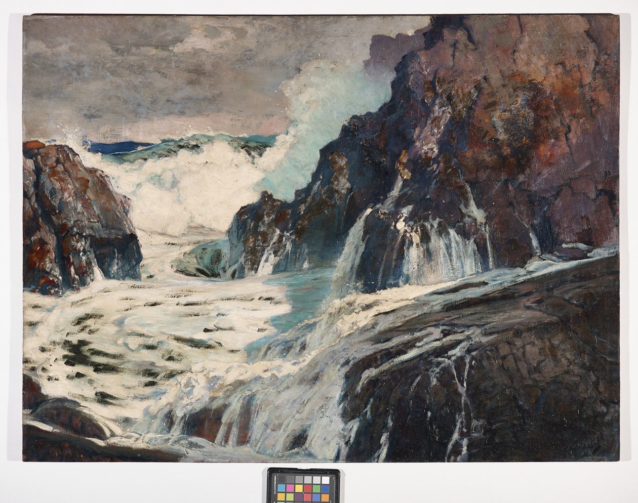 Myrskyn jälkeen, noin 1925 (öljy vanerille) tekijältä Frederick Judd Waugh