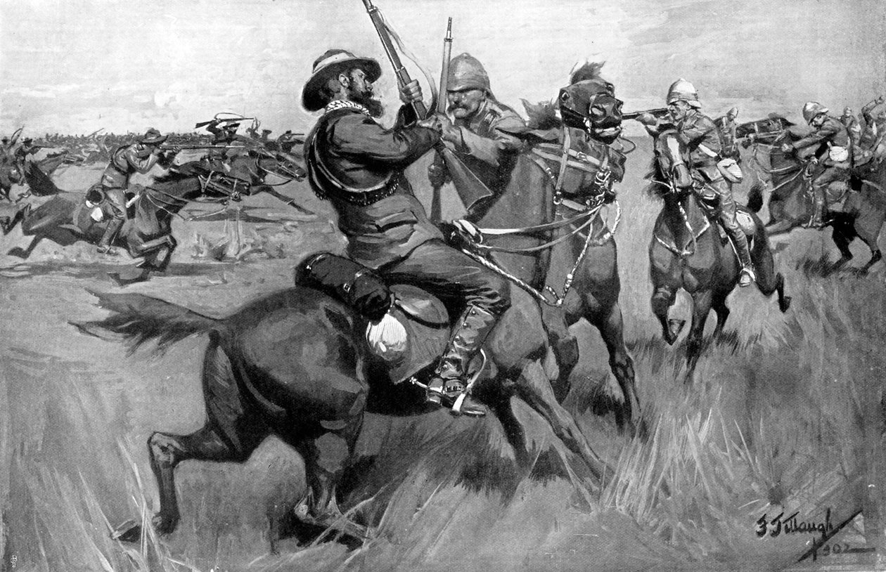 Battle of Blood River, toinen buurisota, 17. syyskuuta 1901 tekijältä Frederick Judd Waugh