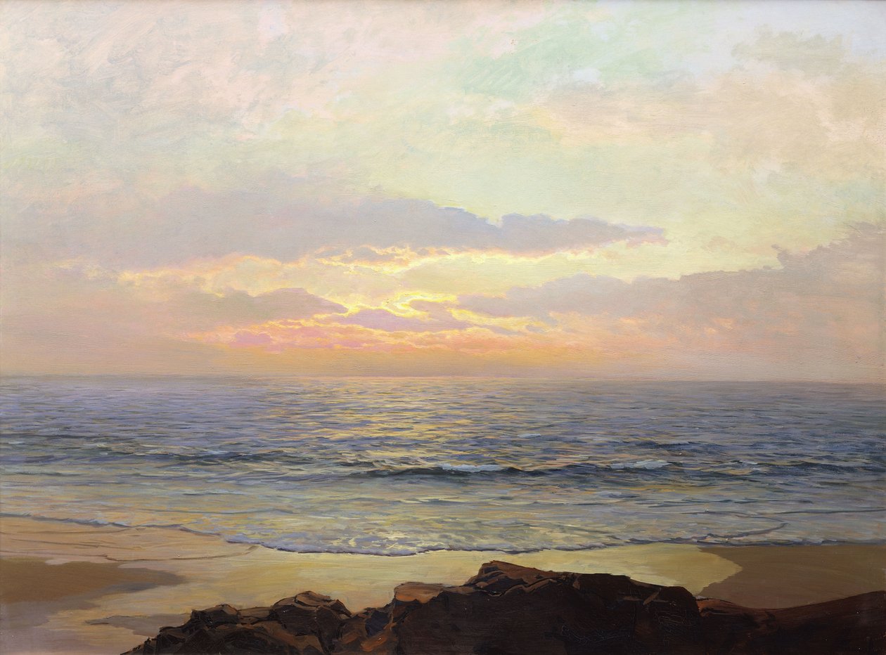 Rauhallinen auringonlasku tekijältä Frederick Judd Waugh