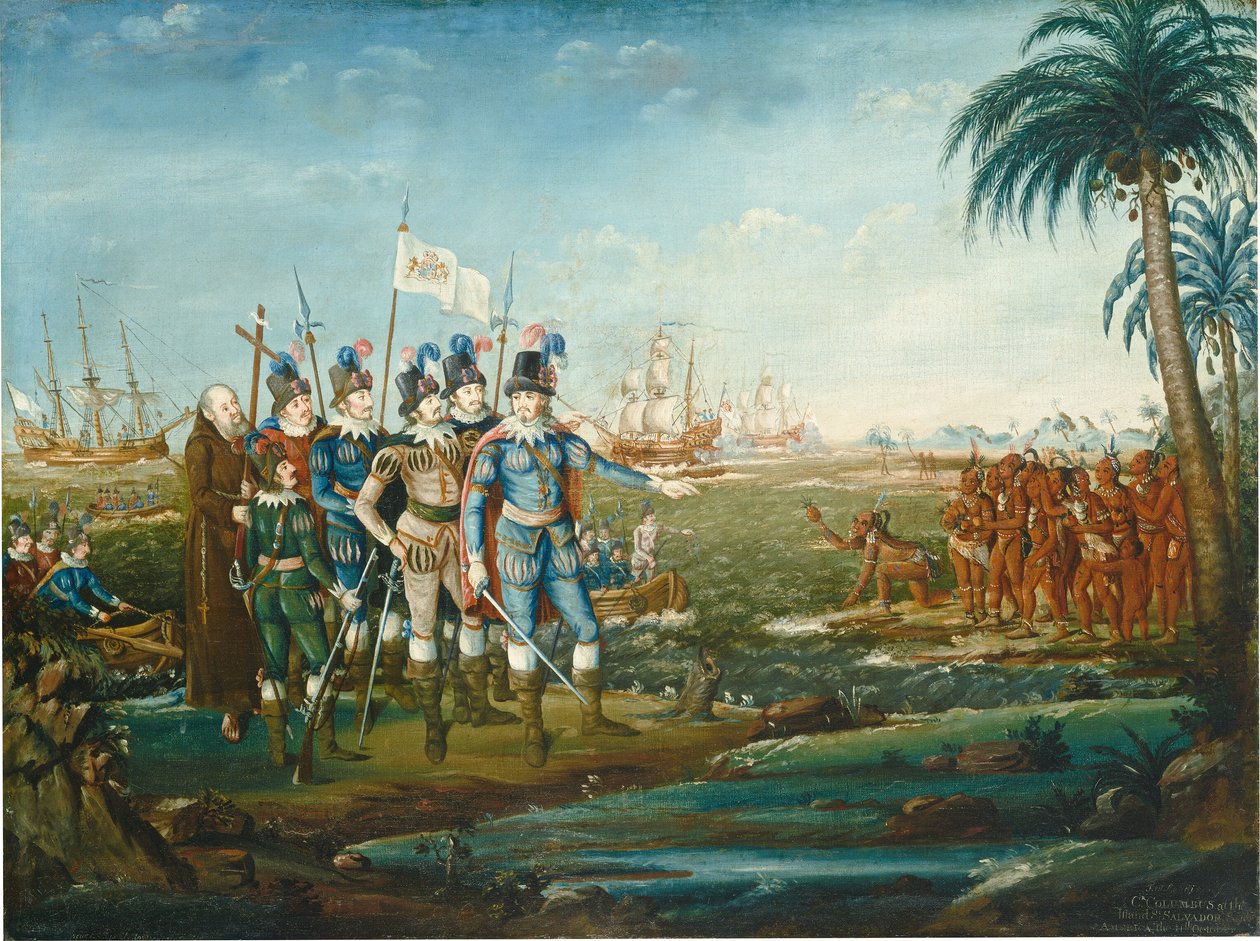 Christopher Columbuksen ensimmäinen laskeutuminen, 18001805. tekijältä Frederick Kemmelmeyer