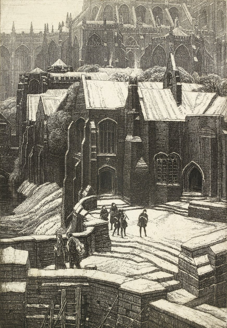 Almonry, 1925 tekijältä Frederick Landseer Maur Griggs
