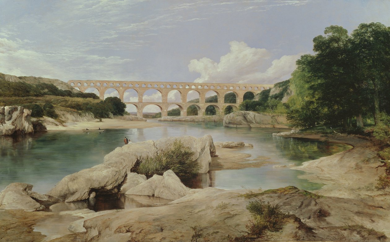 Pont du Gard, 1862 tekijältä Frederick Richard Lee