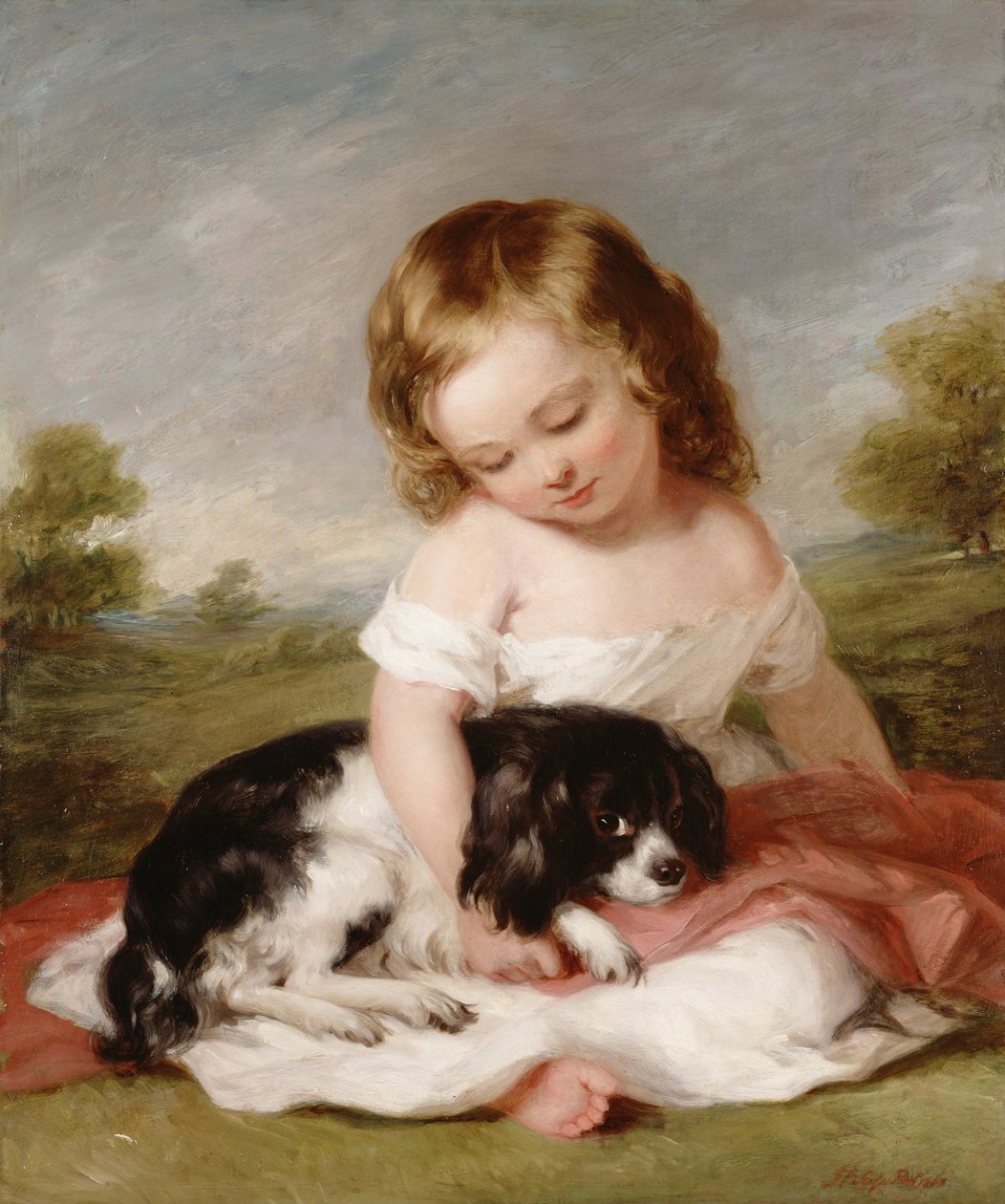 Sir Henry M. Meysey-Thompsonin (1845-1929) muotokuva, 1. Baron Knaresborough poikana, 1860 tekijältä Frederick Richard Say