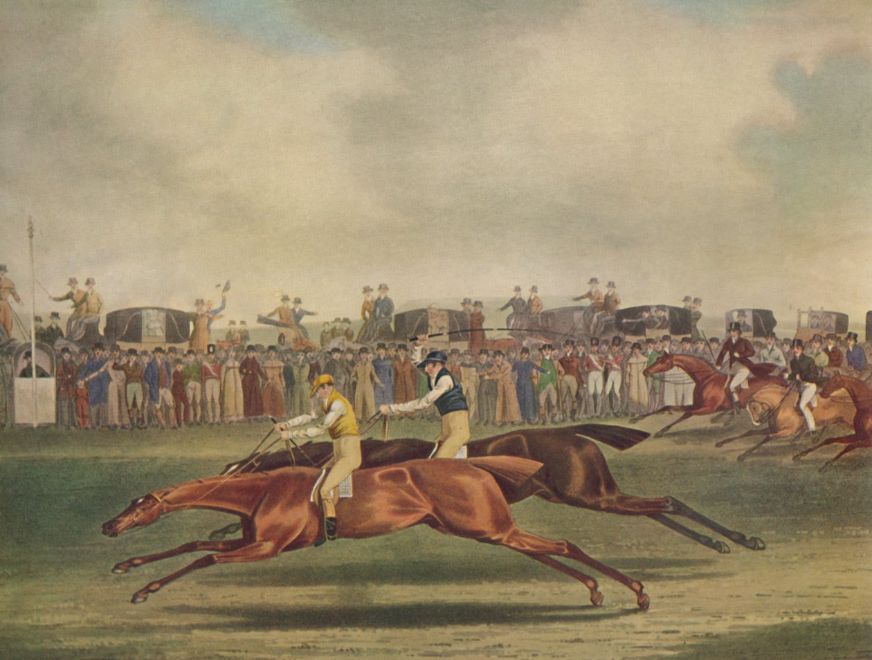 "Sir Joshua Beating Motherfucker at Newmarket", c1816, 1929 tekijältä Frederick Rosenberg
