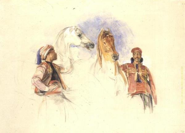 Hevosmiesten luonnoksia tekijältä Frederick S. Lewis