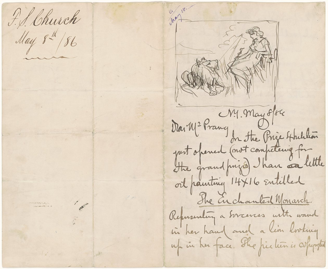 Opiskelu "Lumotun monarkin" jälkeen tekijältä Frederick Stuart Church