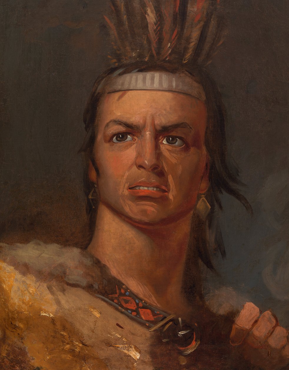 Edwin Forrest roolissa Metamora, n. 1832. tekijältä Frederick Styles Agate