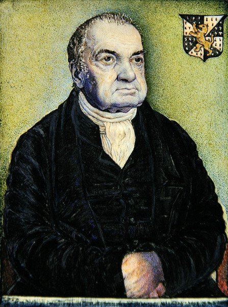 William Williamsin muotokuva, n. 1828 (vesiväri norsunluun) (pari numeroon 367110) tekijältä Frederick Tatham