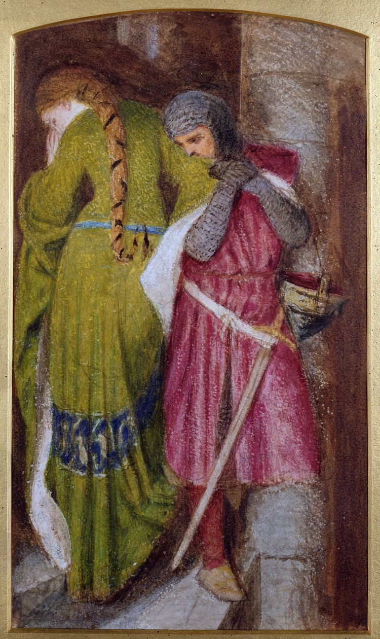 Tapaaminen torniportaalla, Helellil und Hildebrand, 1864 tekijältä Frederick William Burton