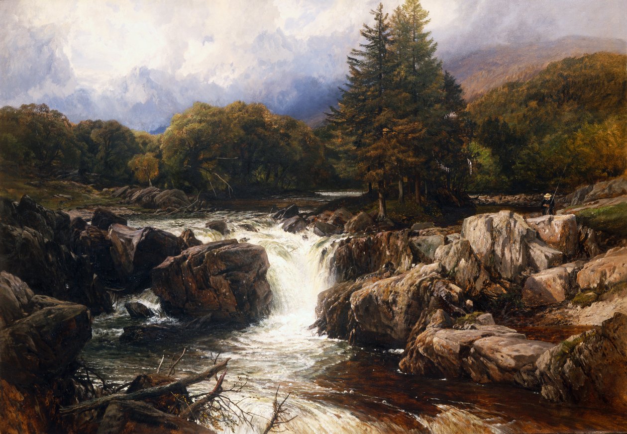 Walesin joen maisema tekijältä Frederick William Hulme