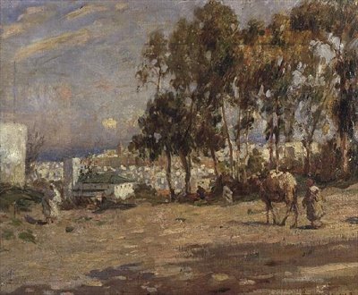 Kaupunkia lähestymässä tekijältä Frederick William Jackson
