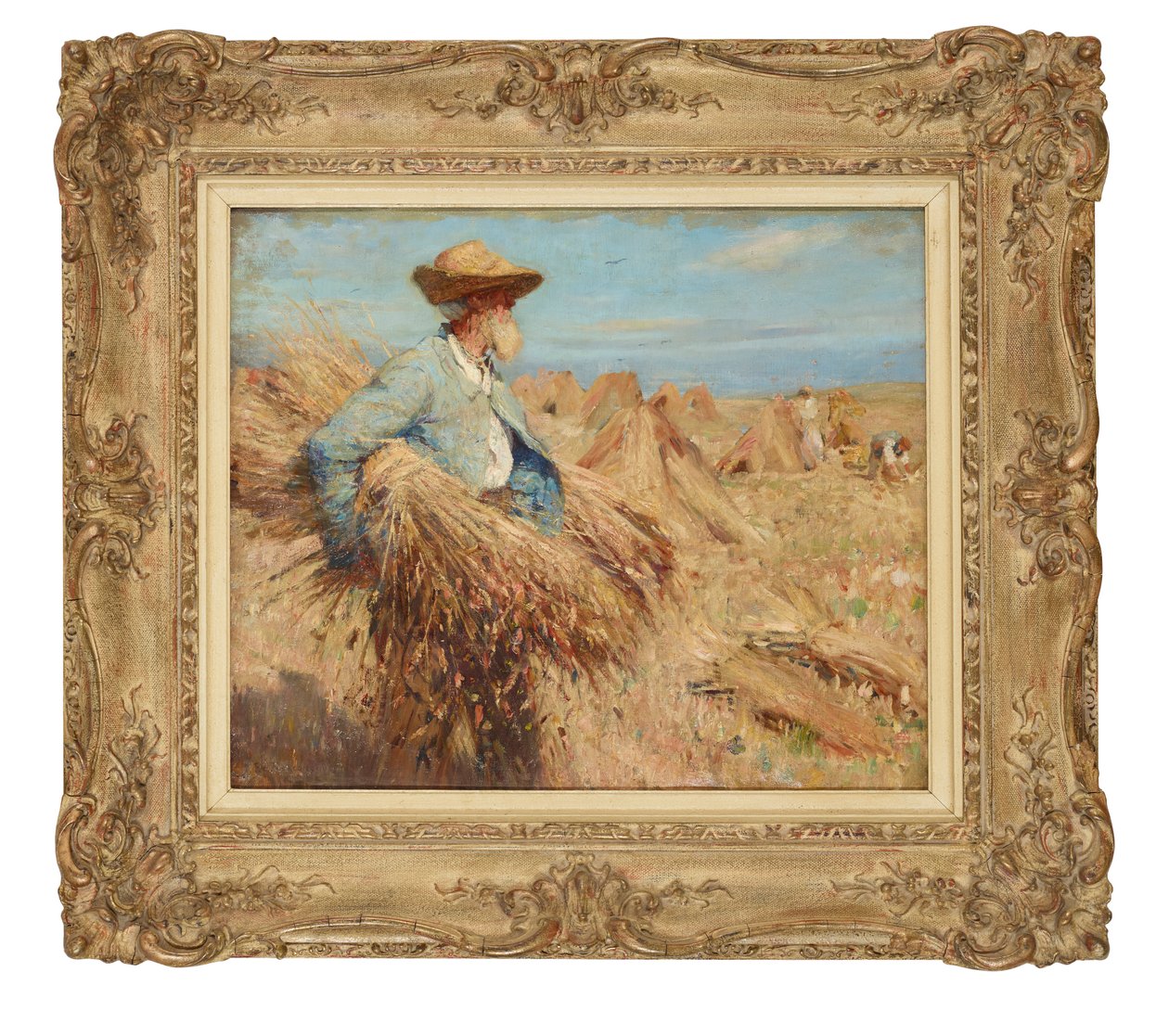 Sadonkorjuun aika (öljy kankaalle) tekijältä Frederick William Jackson