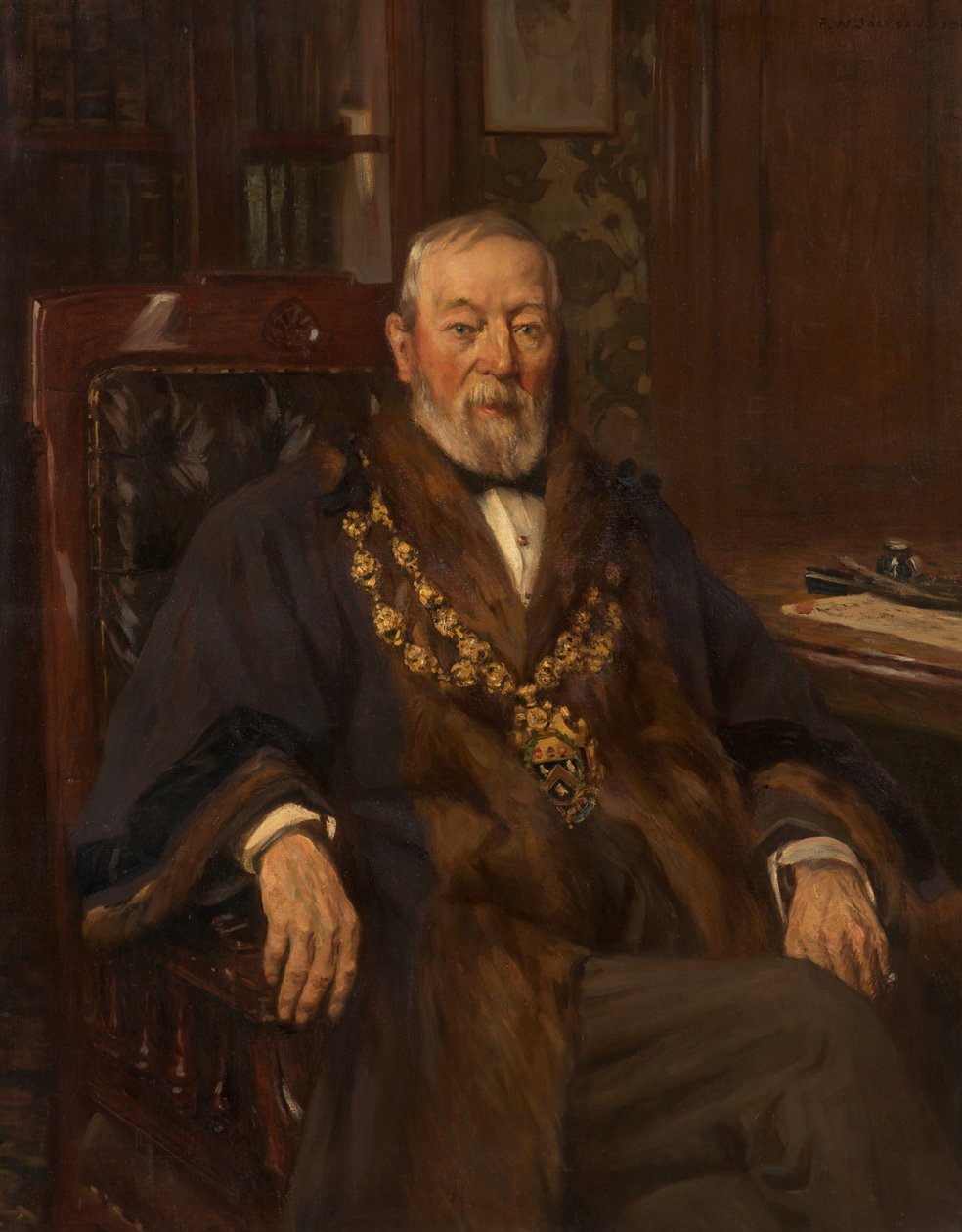 Abraham Cromptonin muotokuva tekijältä Frederick William Jackson