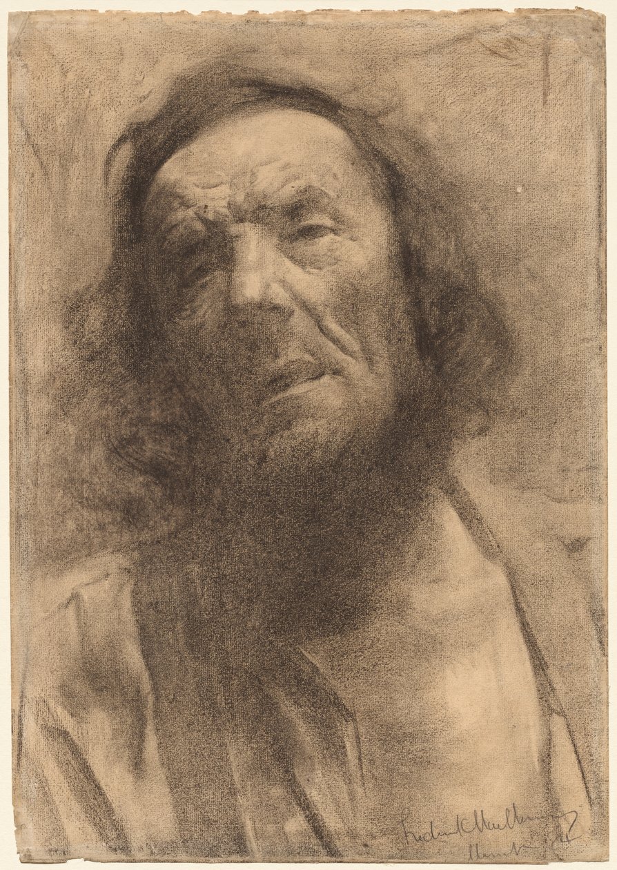 Miehen pää, 1884. tekijältä Frederick William MacMonnies