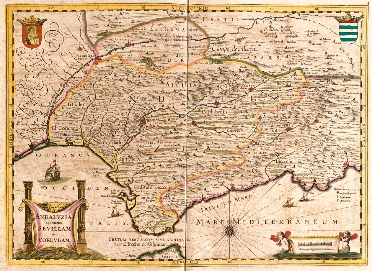 Andalusia, Espanja tekijältä Frederick de Wit