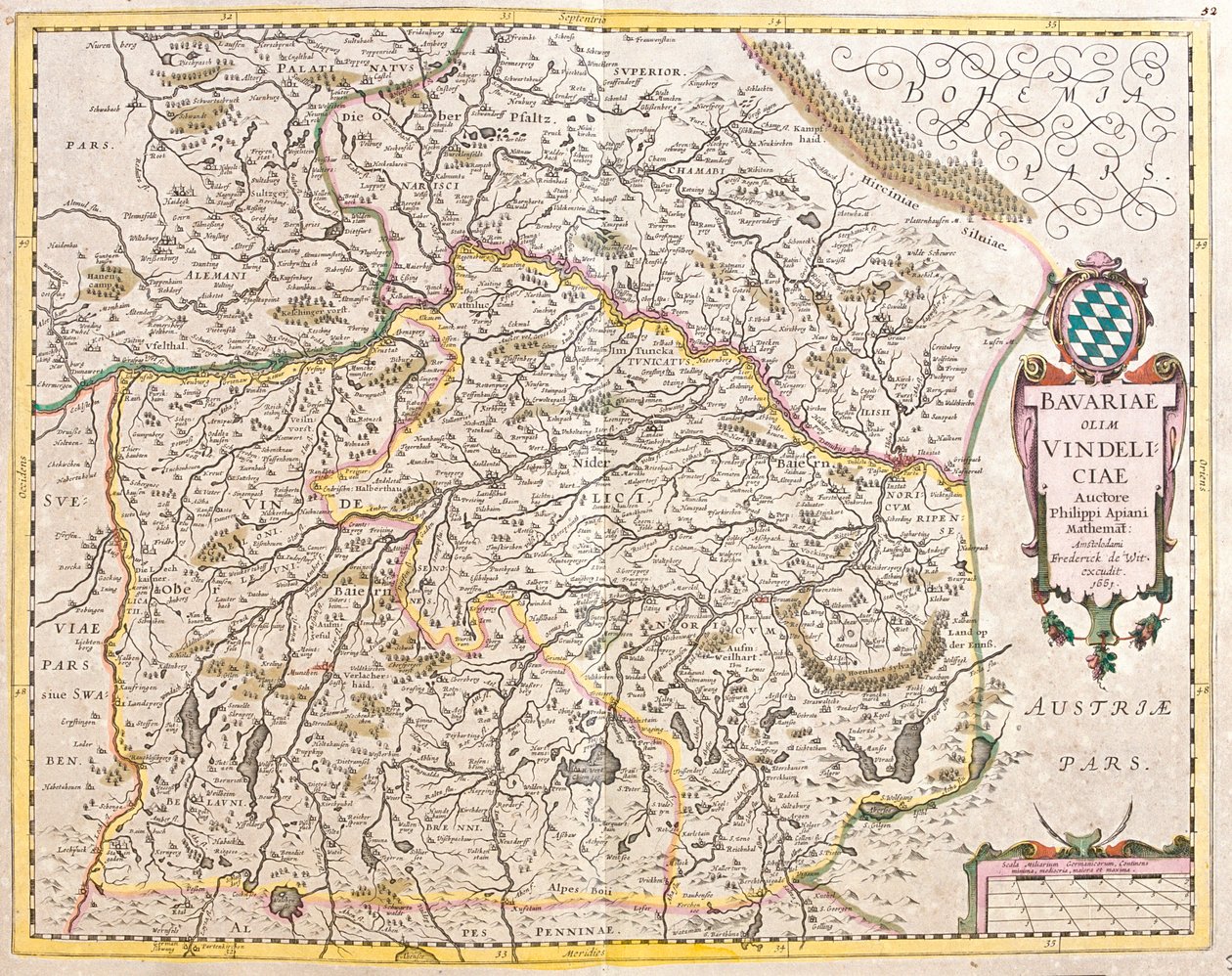 Baijeri, Saksa tekijältä Frederick de Wit