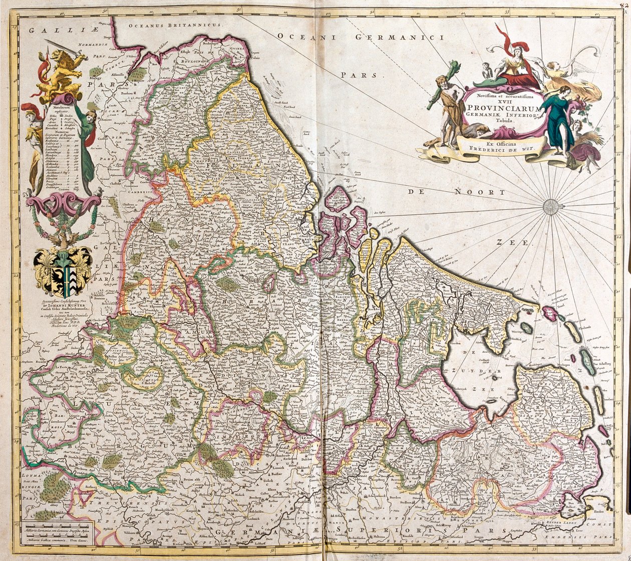 Belgia, Alankomaat, Luxemburg, N tekijältä Frederick de Wit