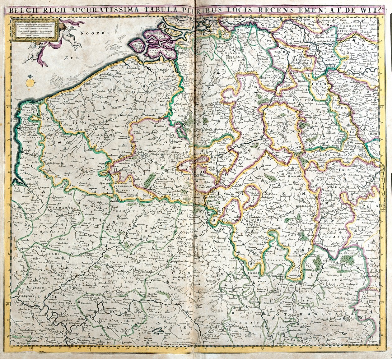 Belgia, Luxemburg, N tekijältä Frederick de Wit