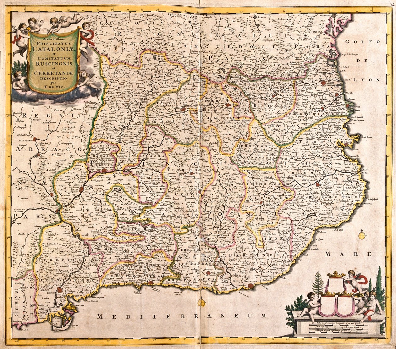 Katalonia, Espanja tekijältä Frederick de Wit