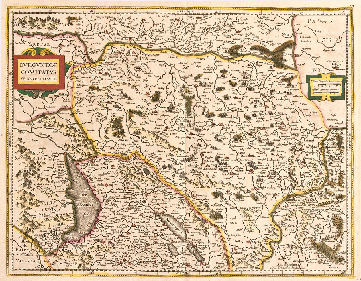 Franche-Comté, Ranska tekijältä Frederick de Wit